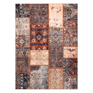 Staroveký hrdzavý koberec ANTIKA, grécky umývateľný - terakota