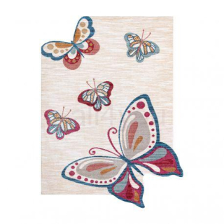Detský koberec TOYS 75326 Motýle, motýle pre deti - moderný