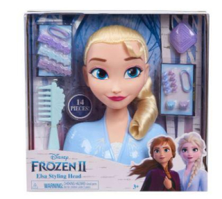 Frozen Hlava na česanie a úpravu vlasov Elsa 