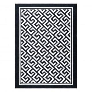 ANTIKA moderný grécky umývateľný koberec - sivý
