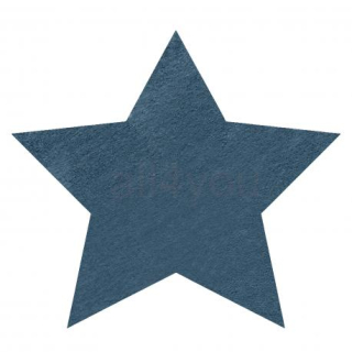 Koberec SHAPE Star Shaggy - modrý plyš, protišmykový, umývateľný